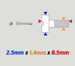 [KA-20-251485] Tornillos 1.4 Largo 8.5